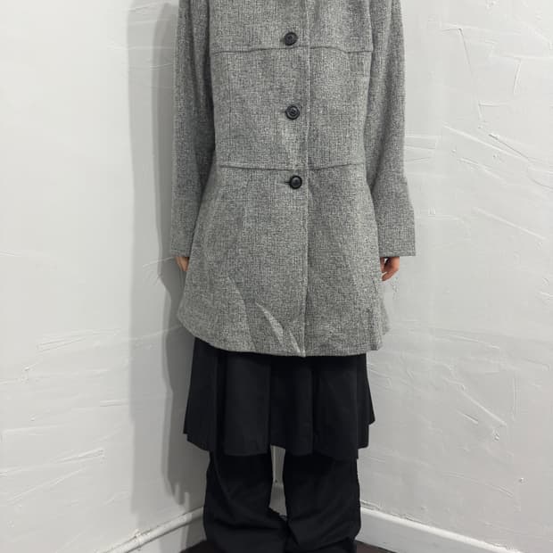 noa-g gray button coat
