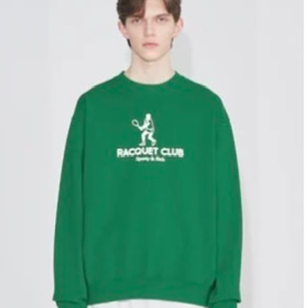 [3] 스포티앤리치 라켓 클럽 맨투맨 그린