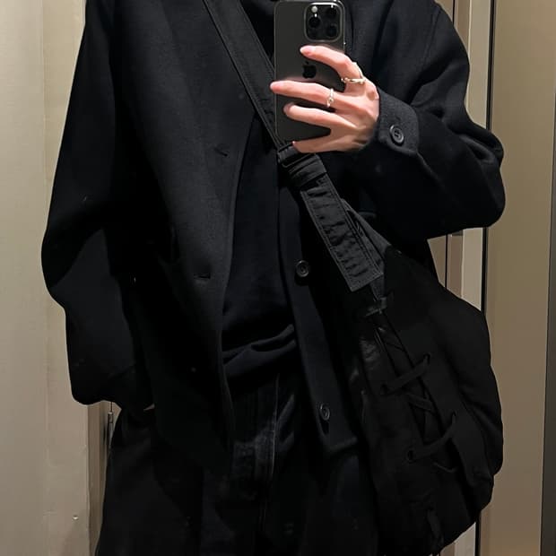 [M] cos 울 하프 코트 