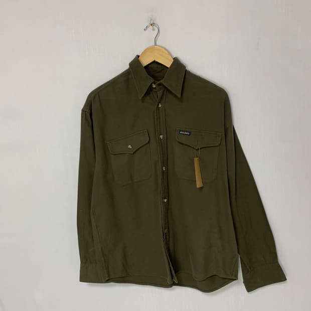 울리치 남성 겨울 셔츠 카키 y2k 빈티지 남방 L