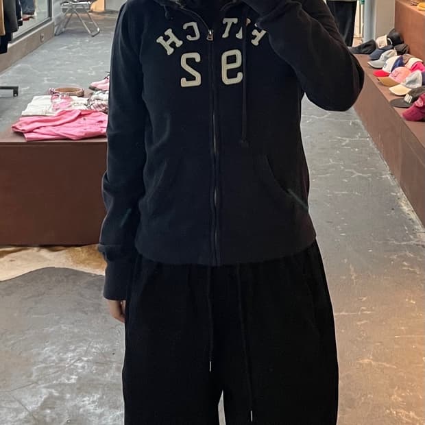 아베크롬비 스펠아웃 로고 후드집업 H1914