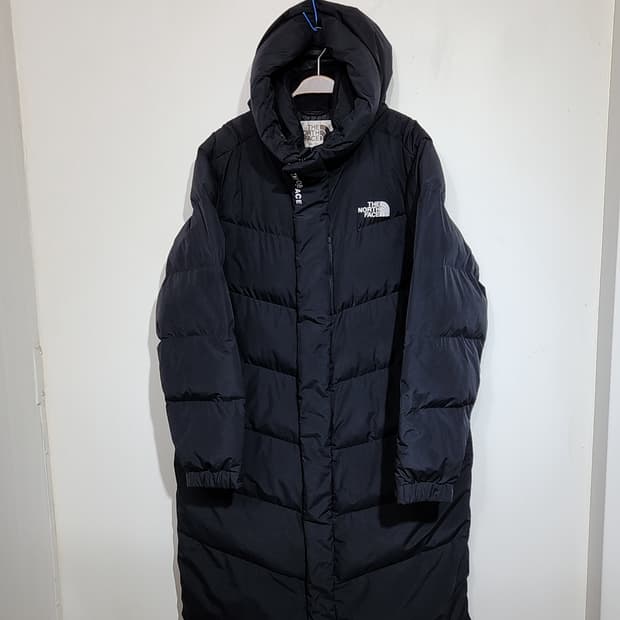 (XL) 노스페이스 롱패딩 점퍼 블랙 티볼 패딩코트 후드 
