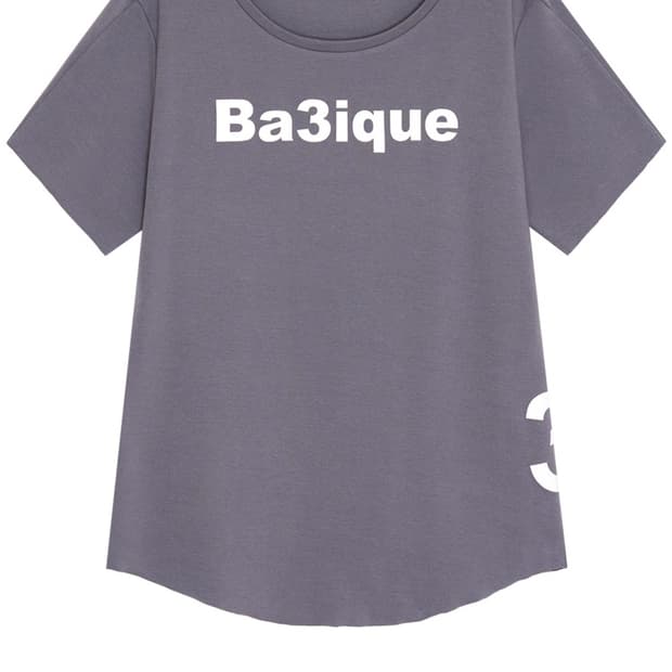 샵페어리 loose logo t-shirt (deep grey)