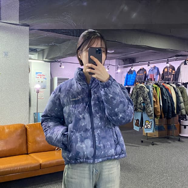 커버낫 RDS 플라워 다운 패딩 B3583