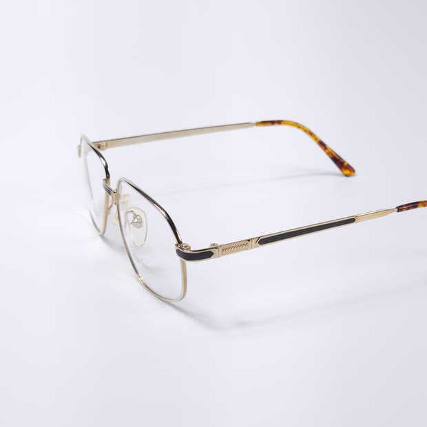 18K 도금 90년도 빈티지 금테 안경