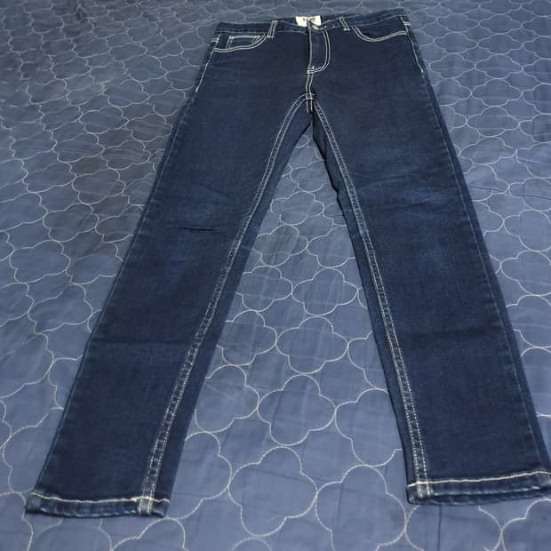 X2 스티치 스판 데님팬츠 진청 (26)