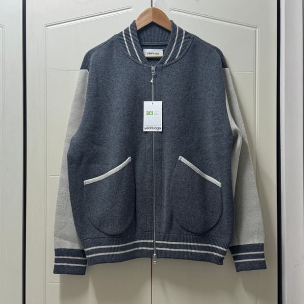 이얼즈어고 24fw 메리노 울 바시티 니트 가디건 팝니다