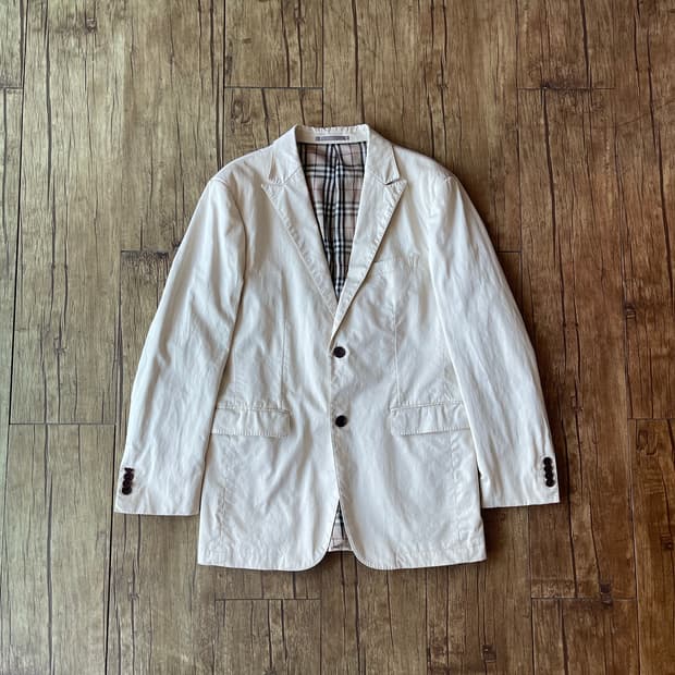 Burberry Black Label Ivory Cotton Jacket