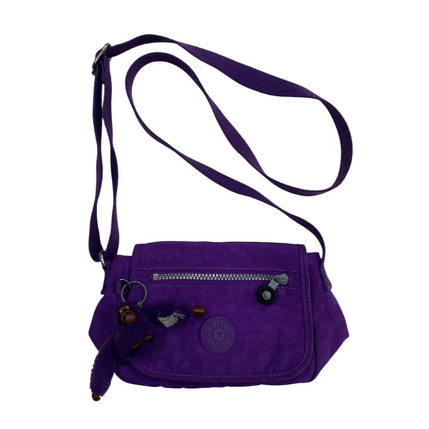 키플링 퍼플 덮개 미니크로스