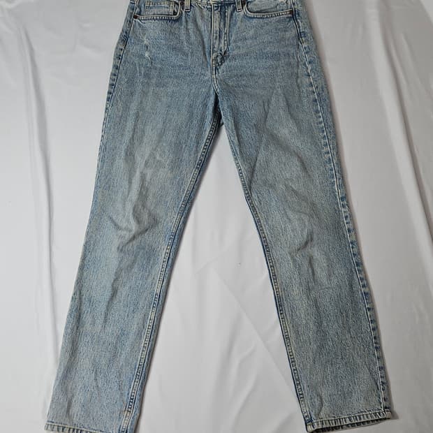 H&M 흐앤므 빈티지 스트레이트 워싱 데님팬츠 38