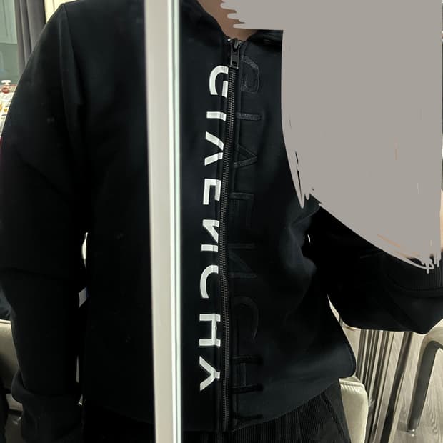 지방시 더블 로고 후드집업 키즈 12y 여성 xs - s