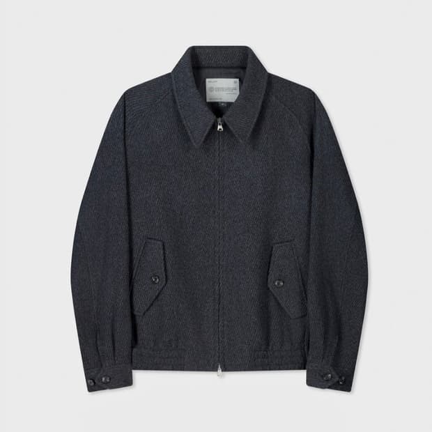 벨리에 다이에그널 헤비 울 자켓 차콜 105