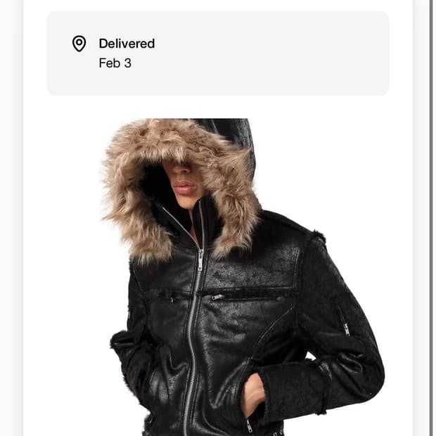 Black sheepskin jacket M사이즈