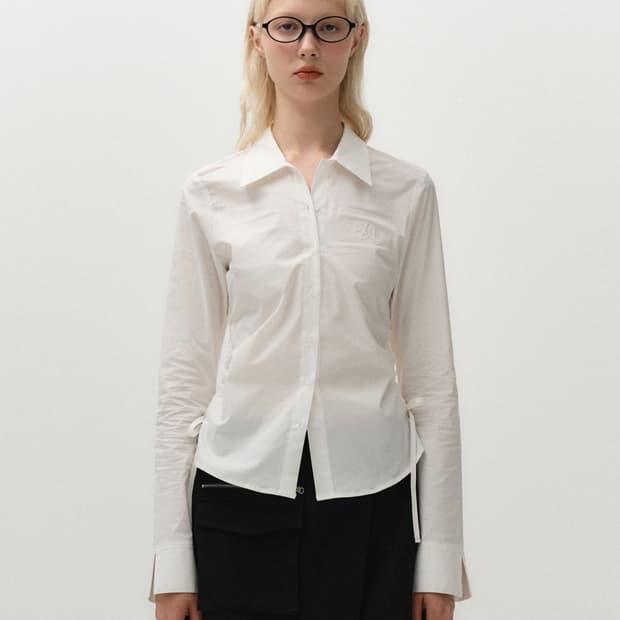 미드나잇무브 st shirt white 화이트 셔츠 M