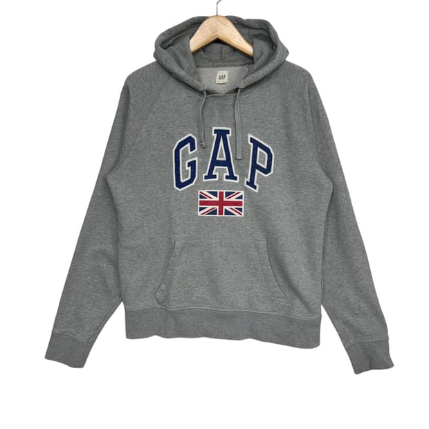 갭 로고 영국 후드티