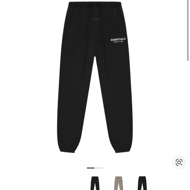 에센셜 클래식 스웨트팬츠 블랙 L