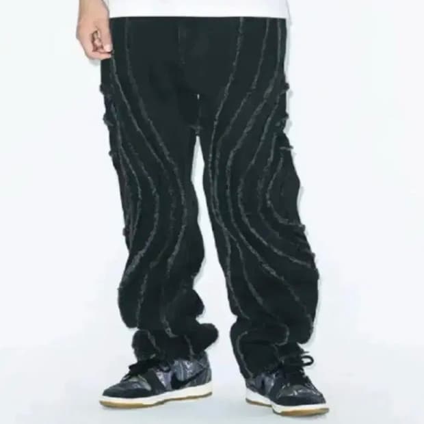 예스아이씨 스파이럴 컷오프 데님팬츠