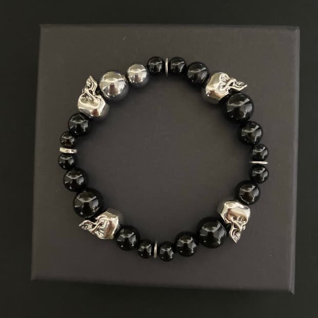 스컬 오닉스 팔찌