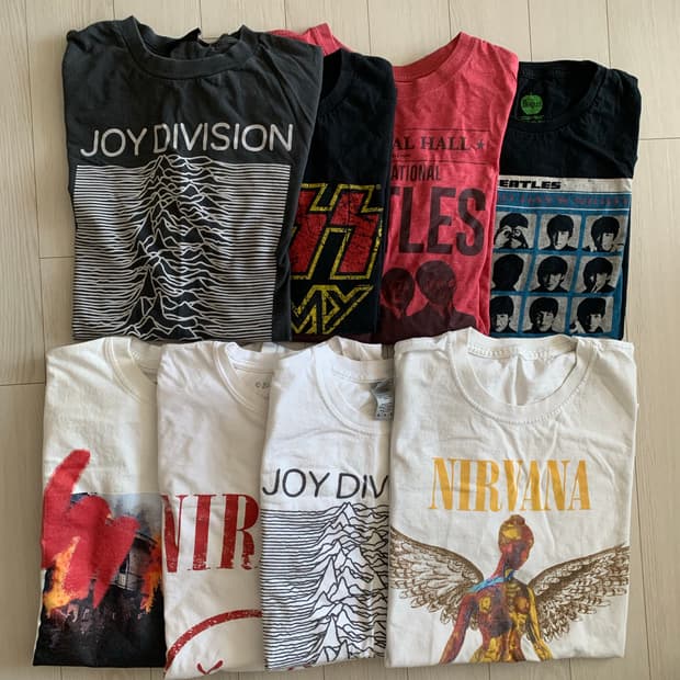 빈티지 밴드티 일괄판매