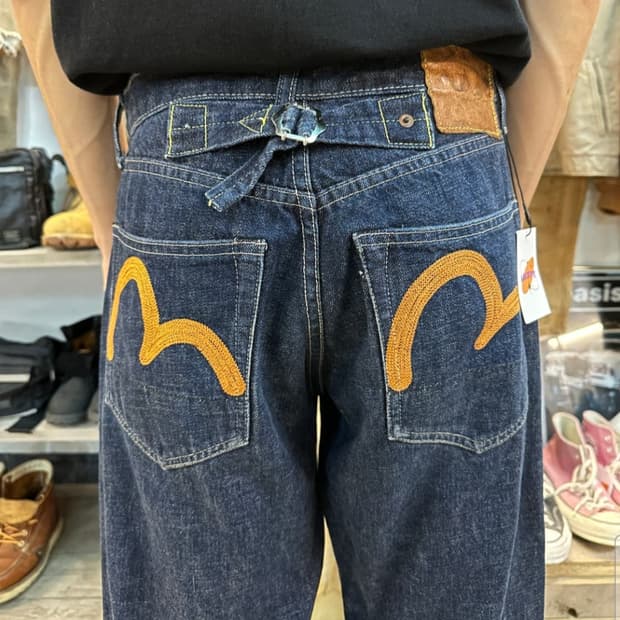 90s 에비수 초판 셀비지 데님
