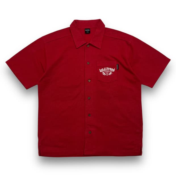 D.J Free Punk Oriental red shirt