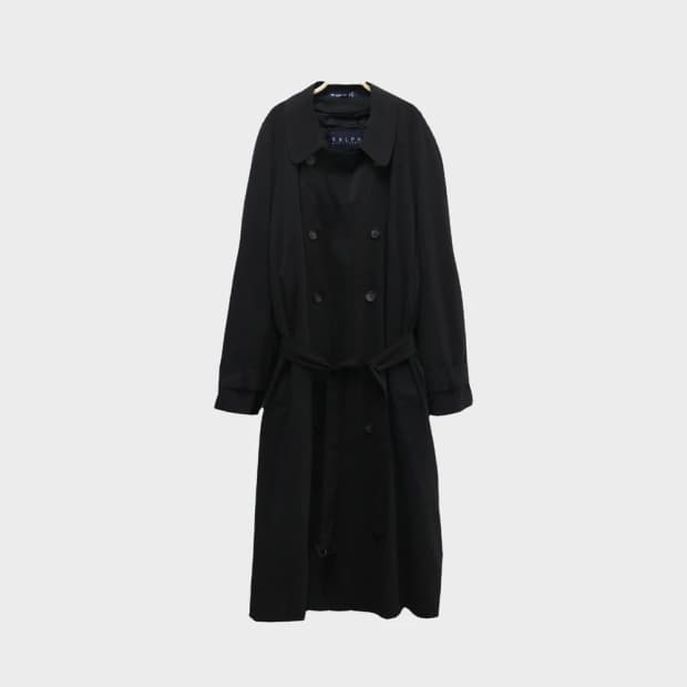 폴로랄프로렌 블랙 트렌치코트 57978