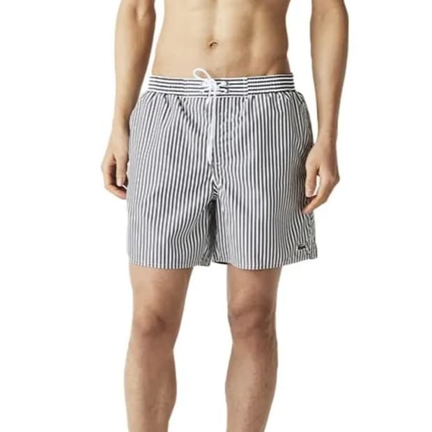 [[M,A급,24SS]라코스테(LACOSTE) 스트라이프 스윔팬츠p166