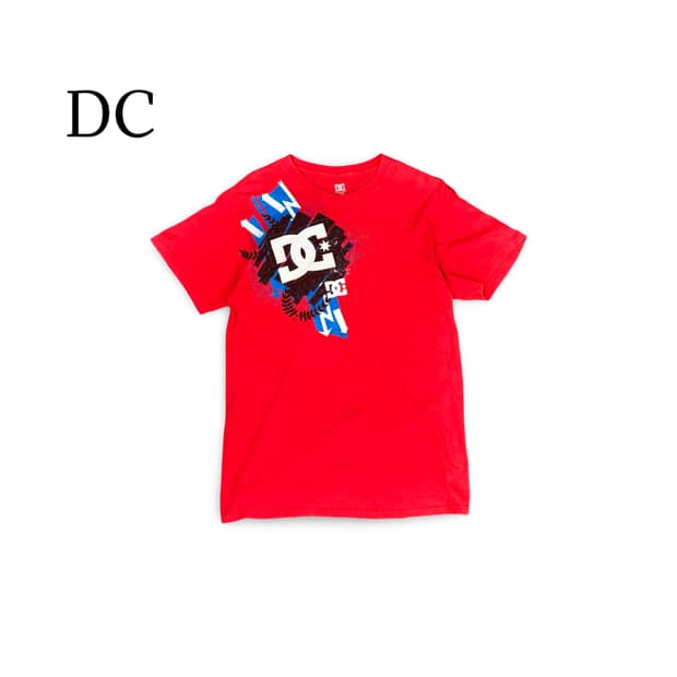 (90)DC 반팔 티셔츠 레드