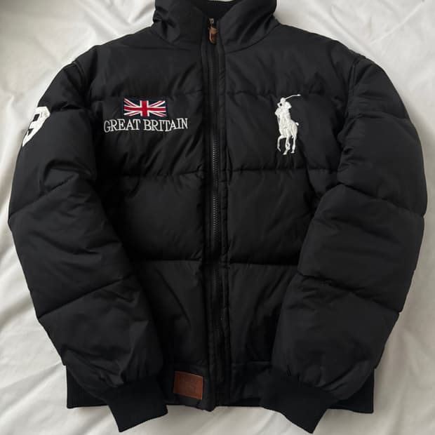 폴로 브리튼 숏패딩 M (실측 S)