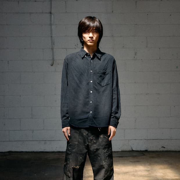 해칭룸Dis Shirt Dyed Ash Black3사이즈
