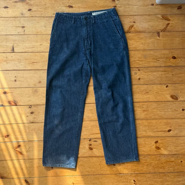 포터리 원워시드 와이드 데님 (32)