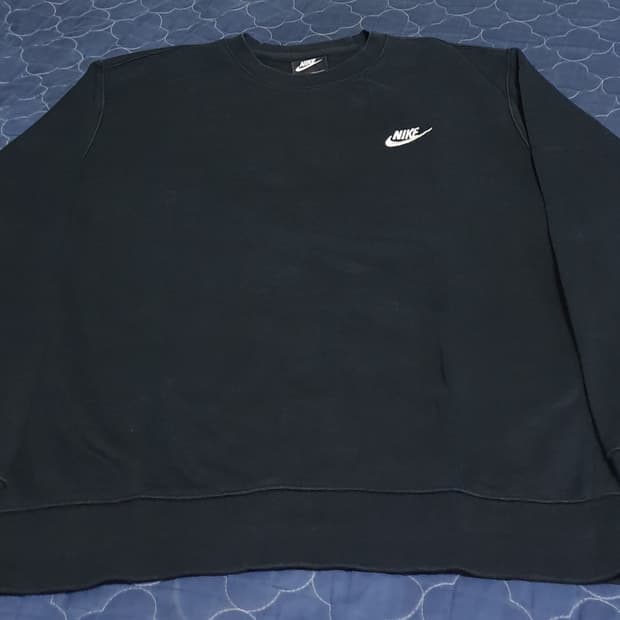 나이키 맨투맨 블랙 (XL)