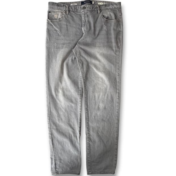 (33) 헨리코튼 리비에라핏 연그레이 데님팬츠