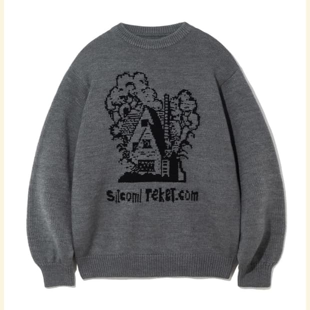 TEKET 테켓 HOME KNIT CHARCOAL