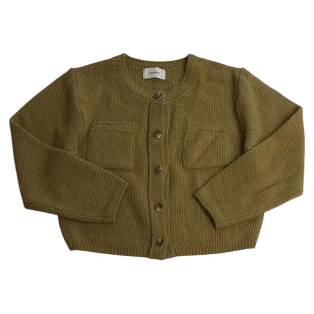 빈티지 크롭 니트 가디건