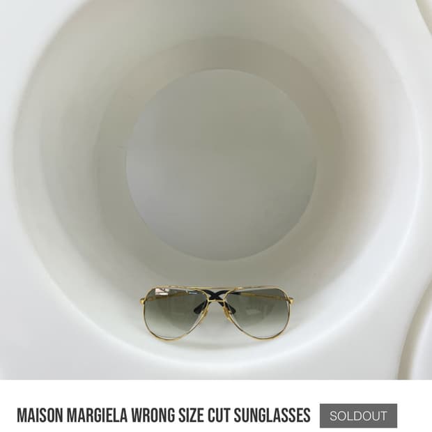Os) 메종 마르지엘라 wrong size cut sunglasses