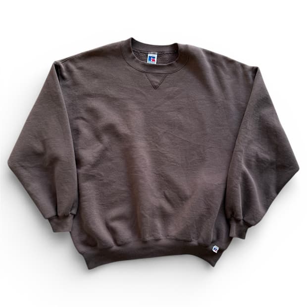 90s 빈티지 러셀 스웻셔츠 브라운