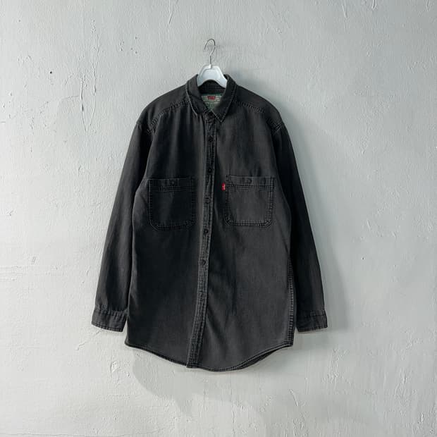 리바이스 데님 흑청남방 100