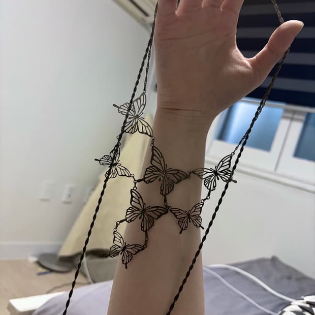 히스테릭글래머 버터플라이 목걸이