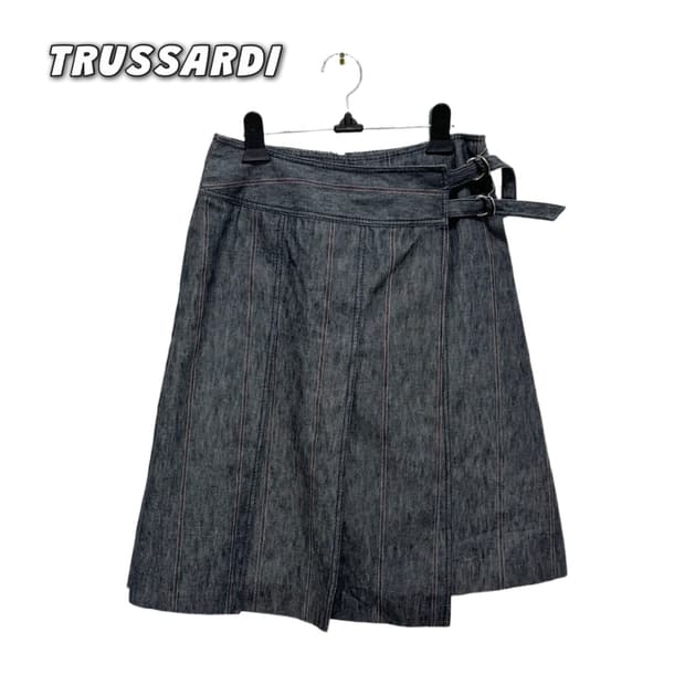 Trussardi 트루사르디 데님 랩스커트 (JPN)