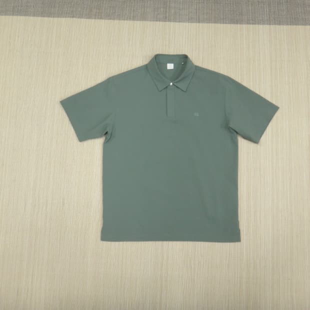 (95) 코오롱스포츠 남성 시어서커 반팔 카라 티셔츠