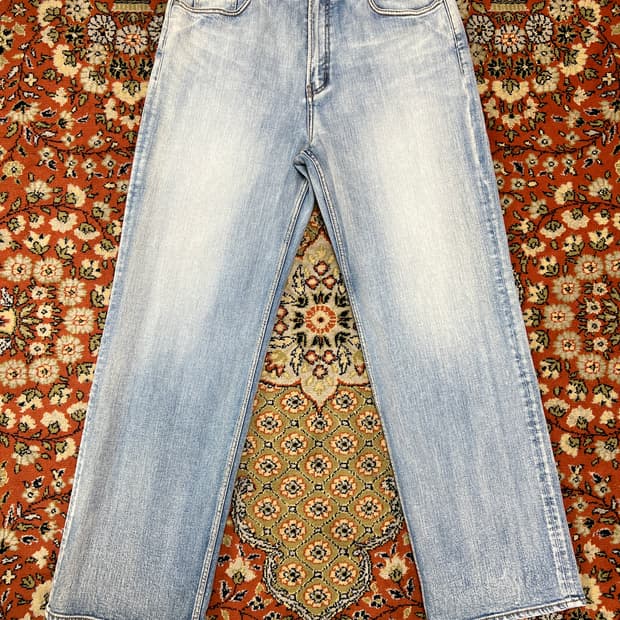 [32] MODNINE 모드나인 MOD7W 연청 와이드 데님팬츠