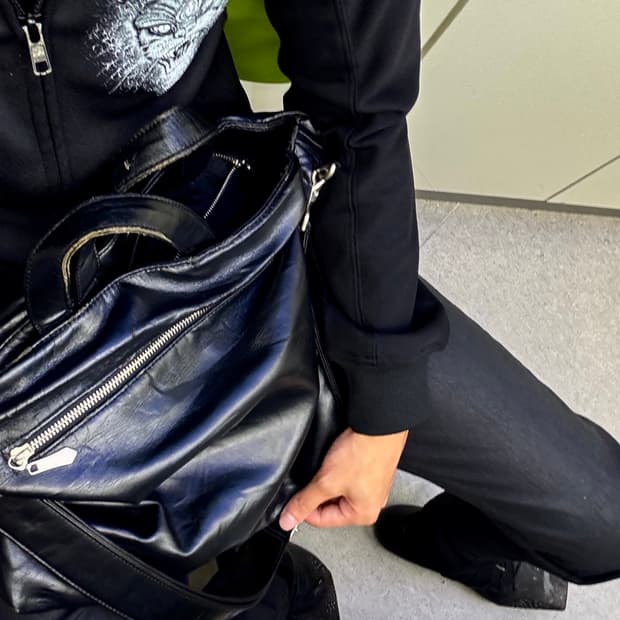 JPG Leather cross bag