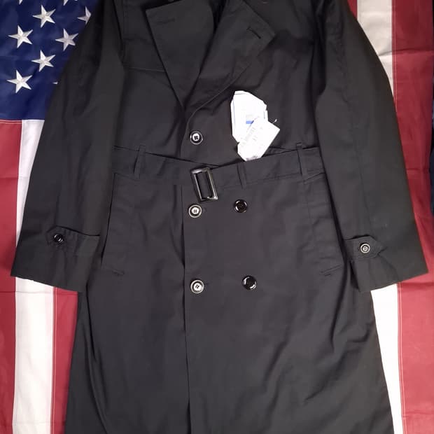 새제품 오리지날 미군 더블 바바리 레인코트