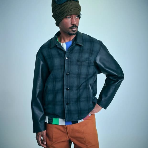 데님티어스 체크 타탄 자켓