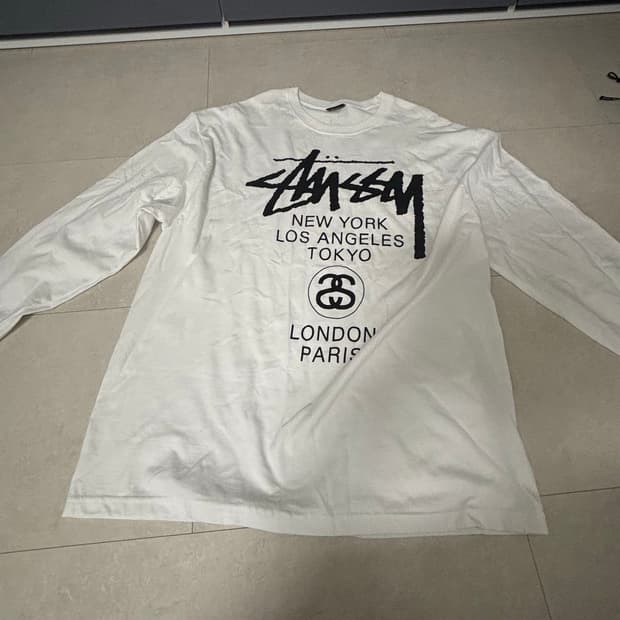 스투시 월드투어 롱슬리브