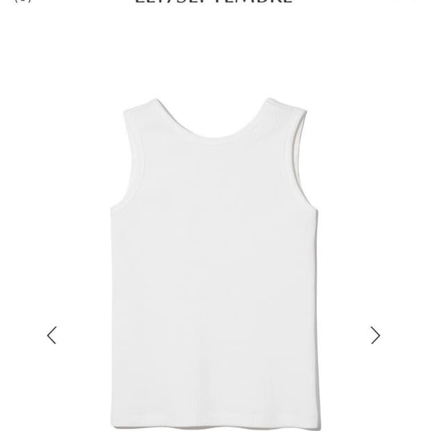 LE17SEPTEMBRE COY TOP in COTTON 슬리브리스