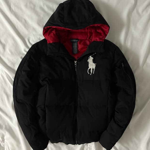 폴로 빅포니 패딩 블랙 XS