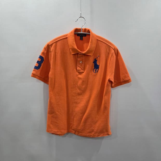 폴로랄프로렌 키즈 빅포니 피케 카라 반팔티 오렌지 M/10/12