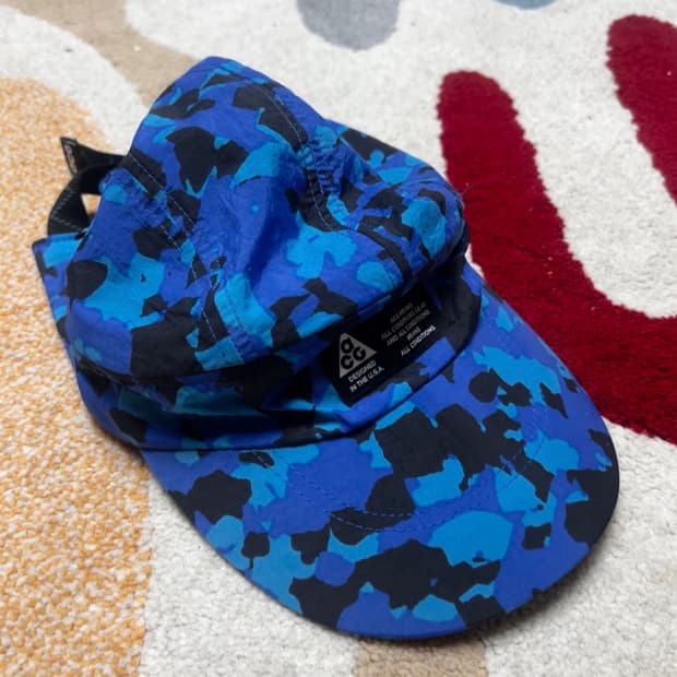 나이키 acg 블루 카모 캡